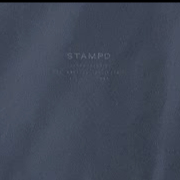 Stampd Mens Bomber Jacket Full Zip Hidden Pockets Blue Interior Straps Sz XXL - Picture 9 of 16